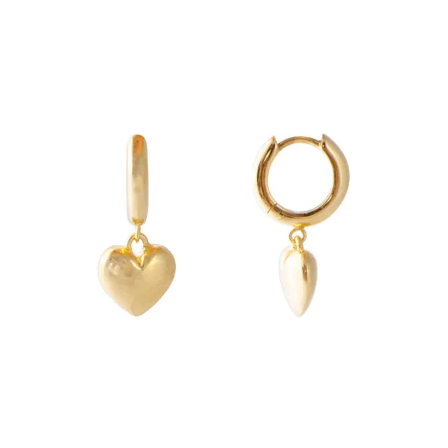 New Fairley Puffed Heart Hoops | Fairley
