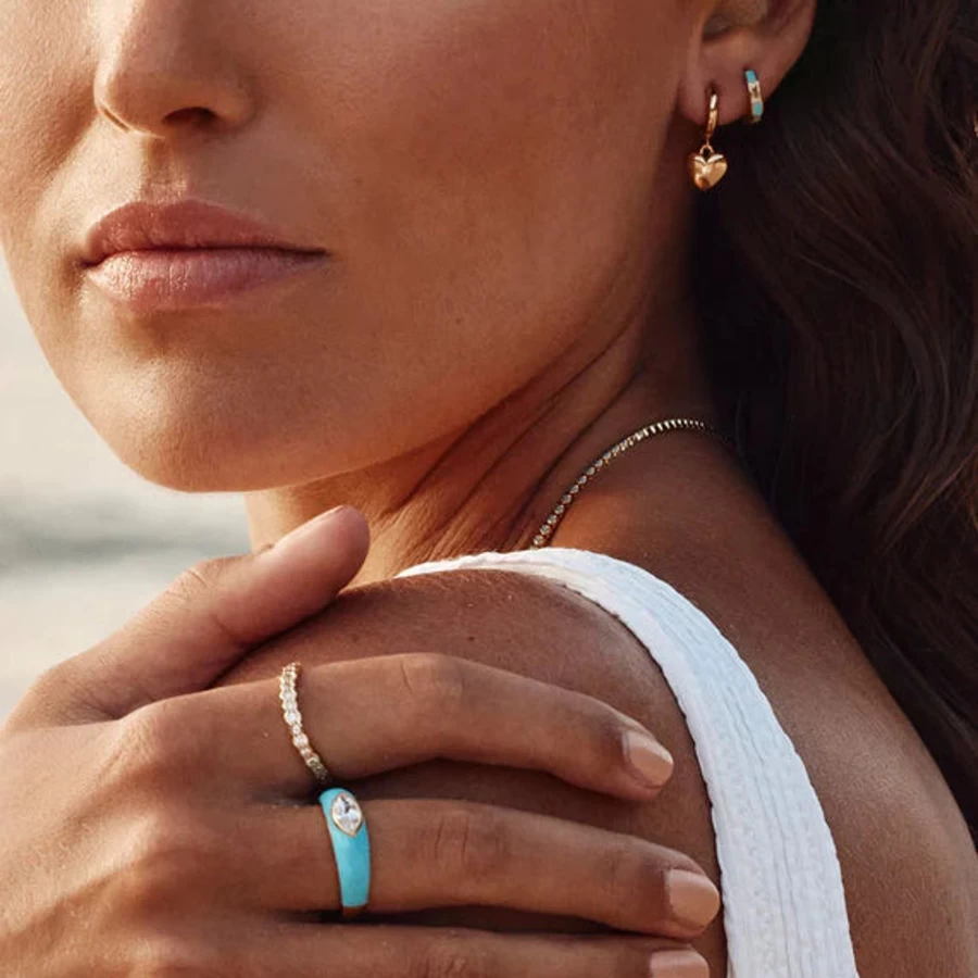 New Fairley Puffed Heart Hoops | Fairley