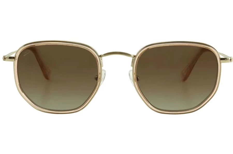 New Bask Saint Sunglasses - Crystal Rose/Brown Gradient Polarised | Bask Eyewear