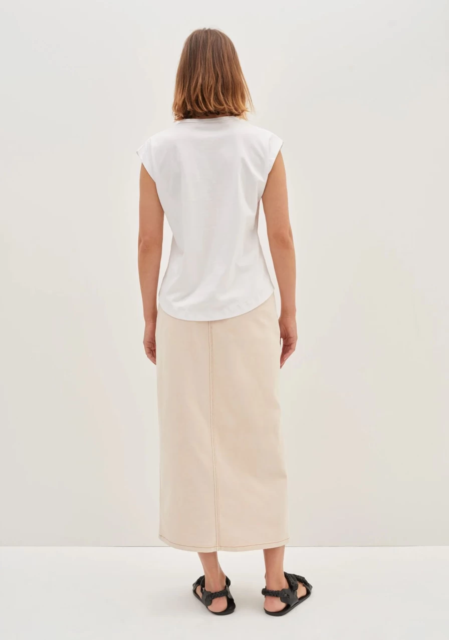 New Morrison Blanca Denim Skirt, Ecru | Morrison