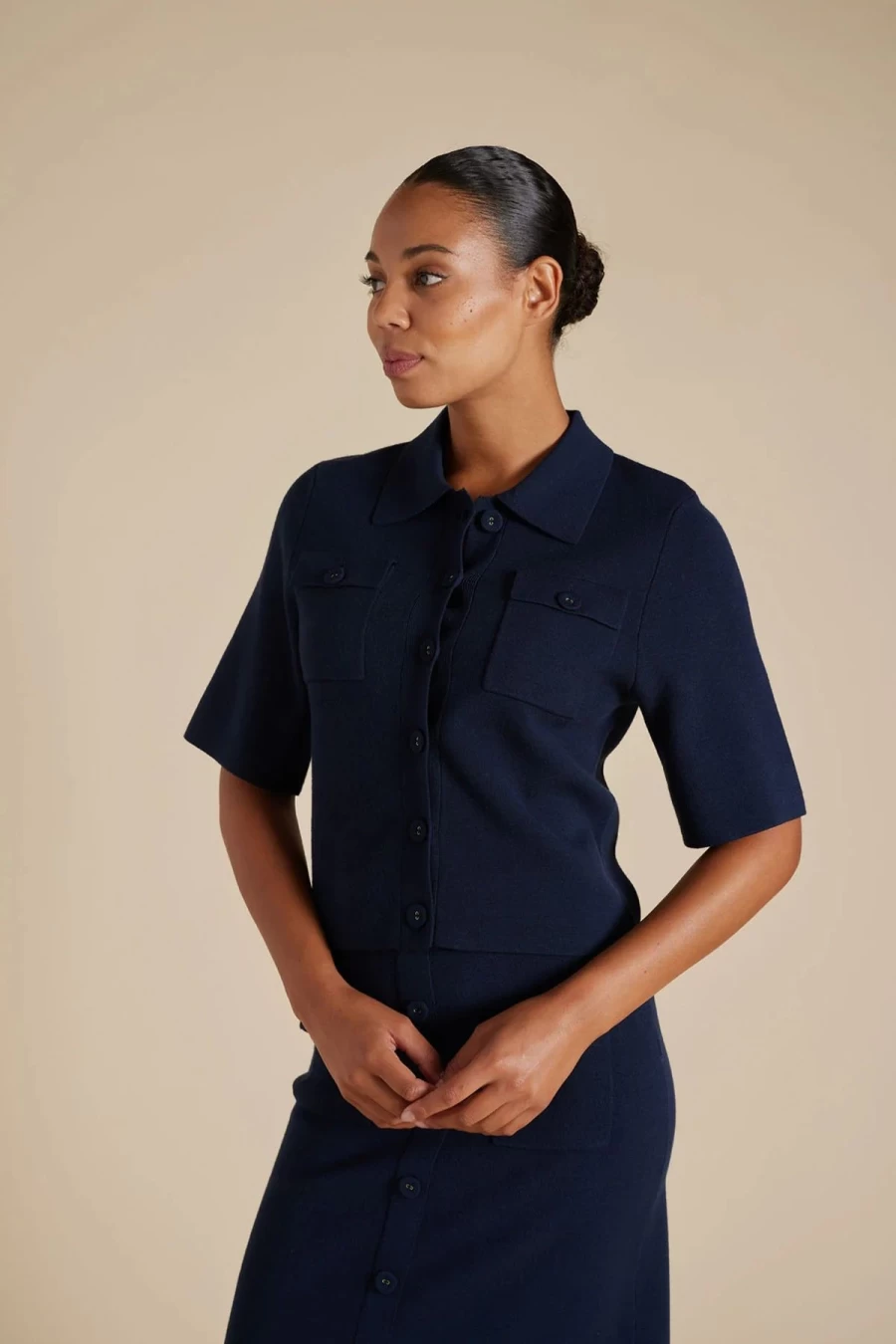 Clearance Alessandra Chelsea Jacket, Navy | Alessandra