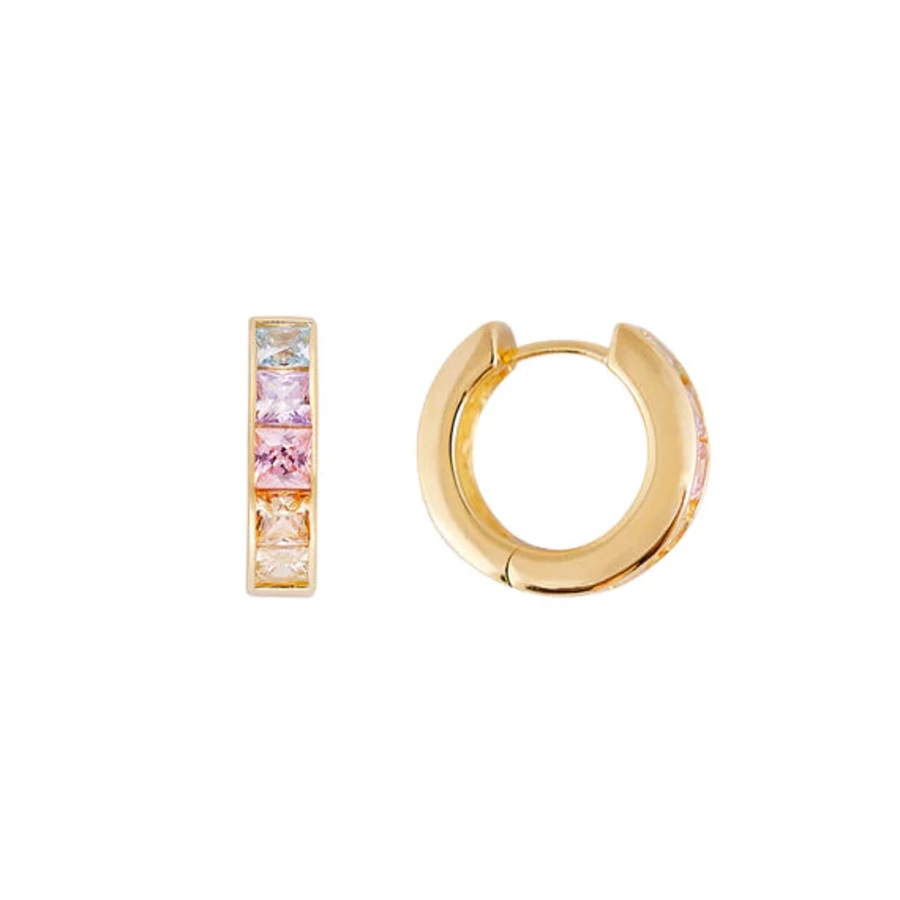 Best Fairley Pastel Ombre Midi Hoops | Fairley
