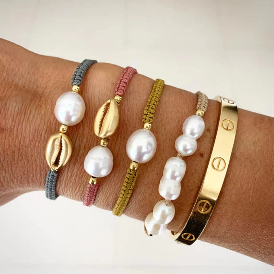 Best Fairley Pearl Rope Bracelet, Antique Gold | Fairley