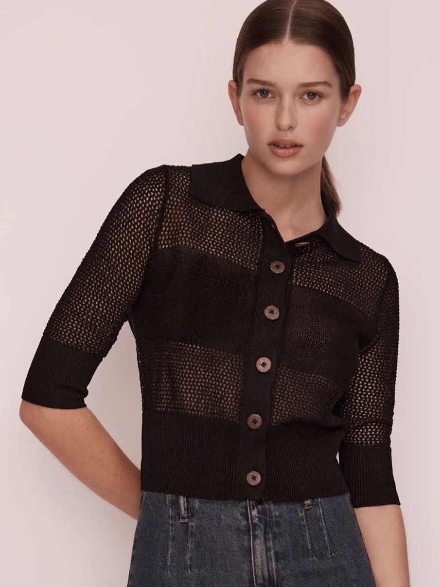 Clearance Morrison Montuak Cardigan, Black | Morrison