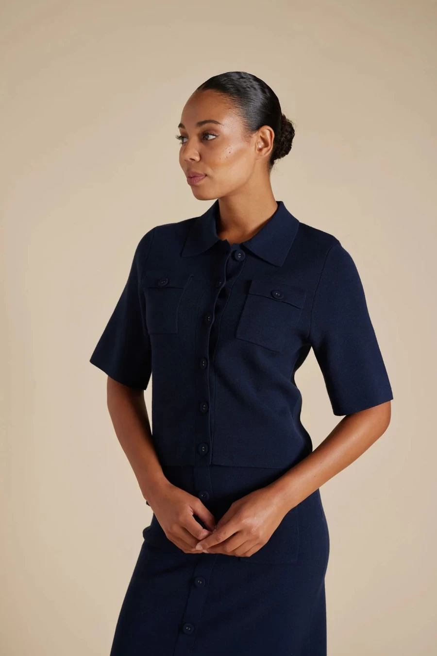 Wholesale Alessandra Chelsea Jacket, Navy | Alessandra