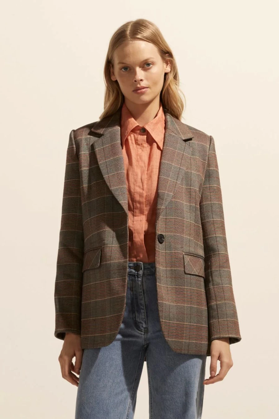 Wholesale Zoe Kratzmann Scout Jacket, Clay Check | Zoe Kratzmann