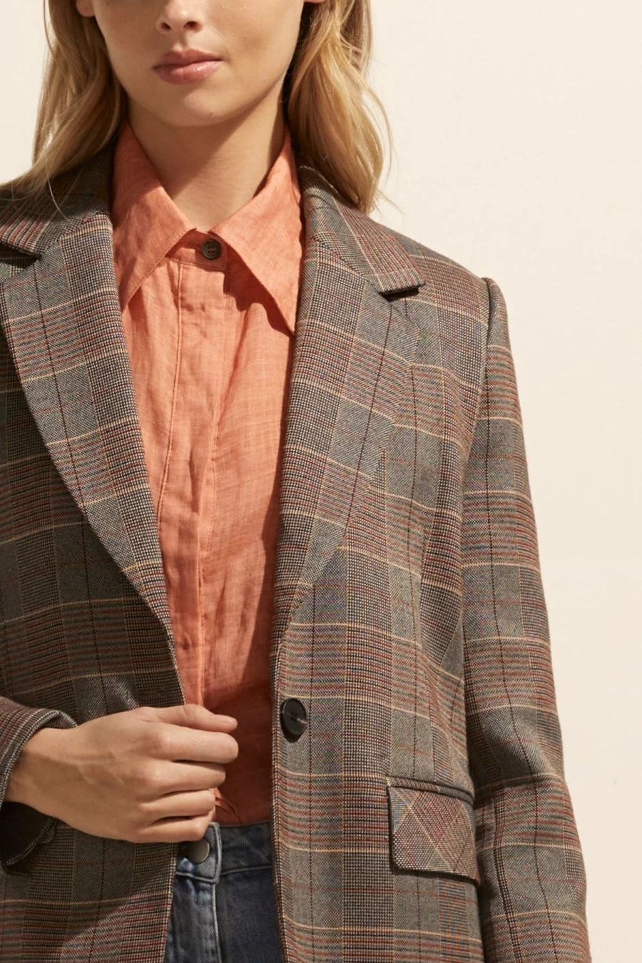 Wholesale Zoe Kratzmann Scout Jacket, Clay Check | Zoe Kratzmann