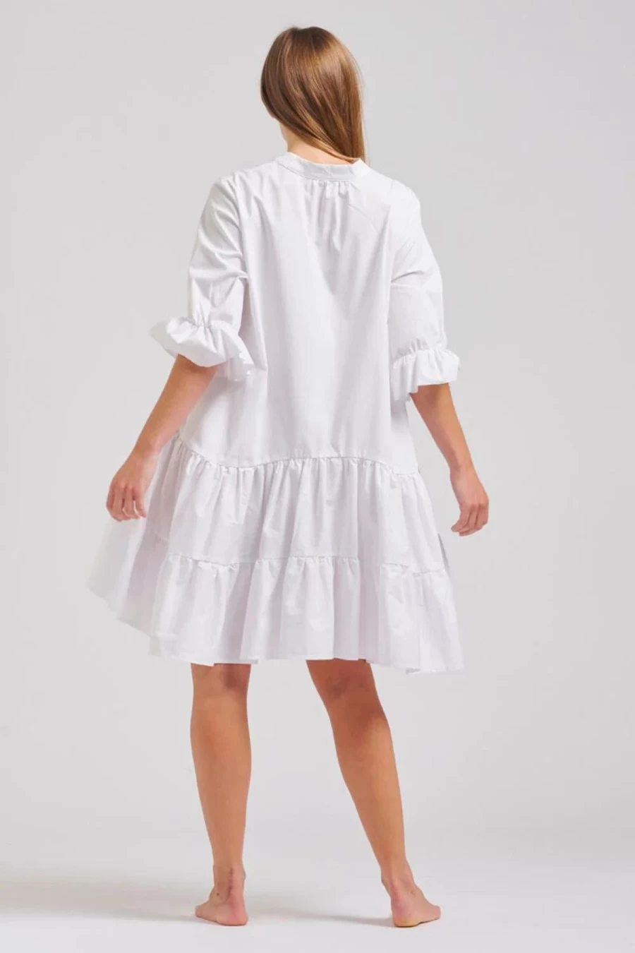 Hot Shirty Sindy Dress, White | Shirty