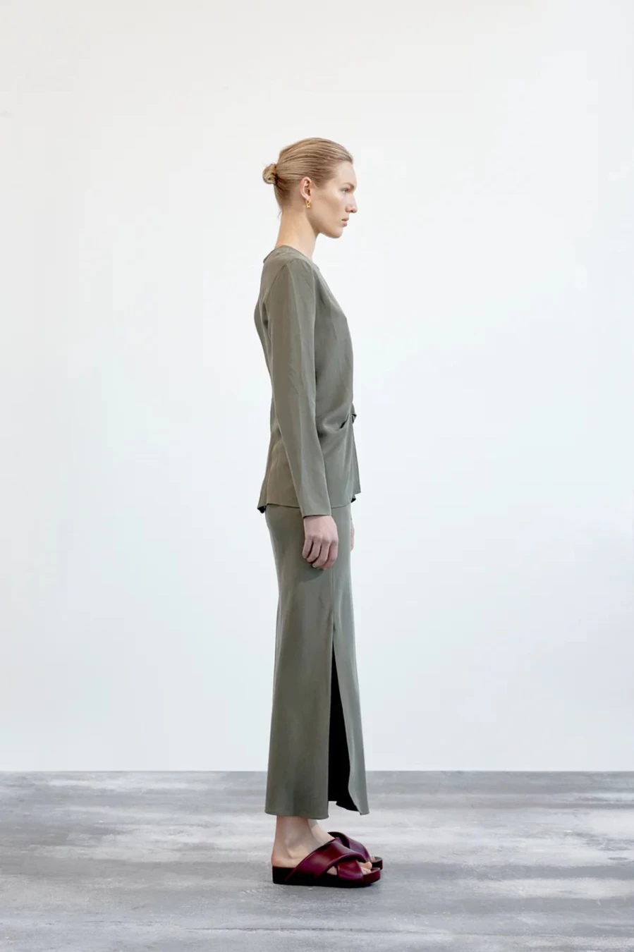 Hot Foemina Charlie Top, Earthy Green | Foemina