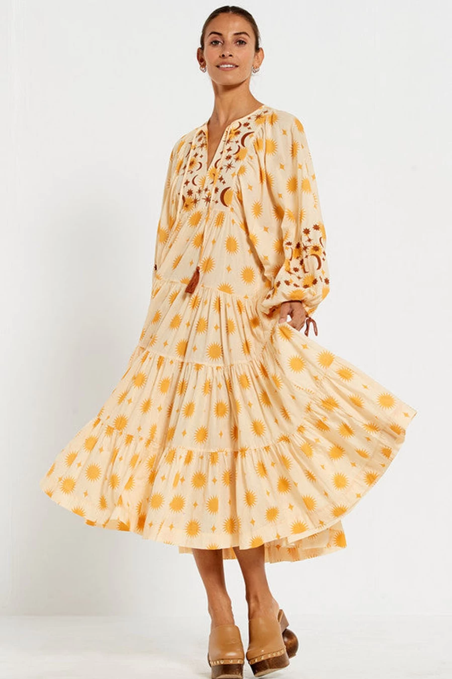 Best Bohemian Traders Boho Maxi Sun + Stars Dress | Bohemian Traders