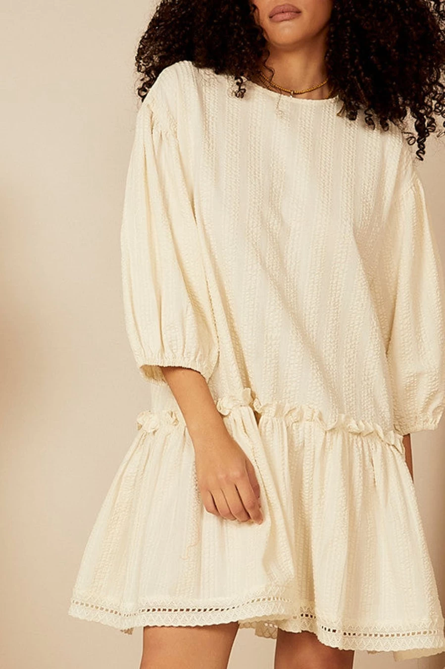 Hot Bohemian Traders Cloud Ruffle Mini Dress | Bohemian Traders