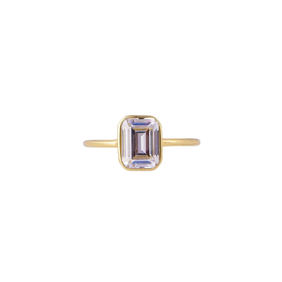 Clearance Fairley Emerald Cut Solitaire Ring | Fairley