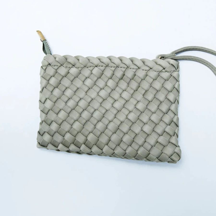 Clearance Plaine Bucket Crossbody Bag, Olive