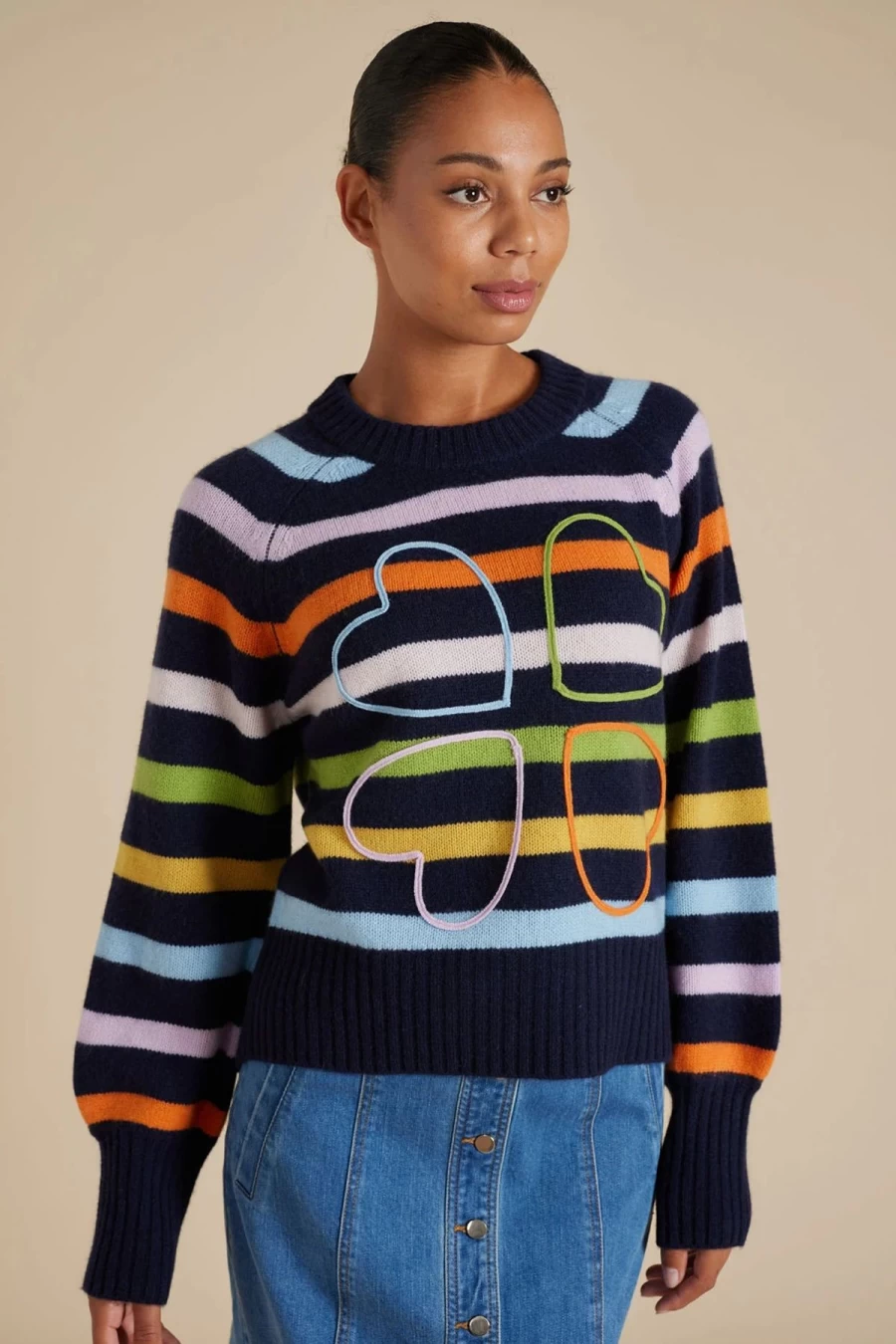 Best Alessandra Amica Merino Cashmere Knit, Officer Navy | Alessandra
