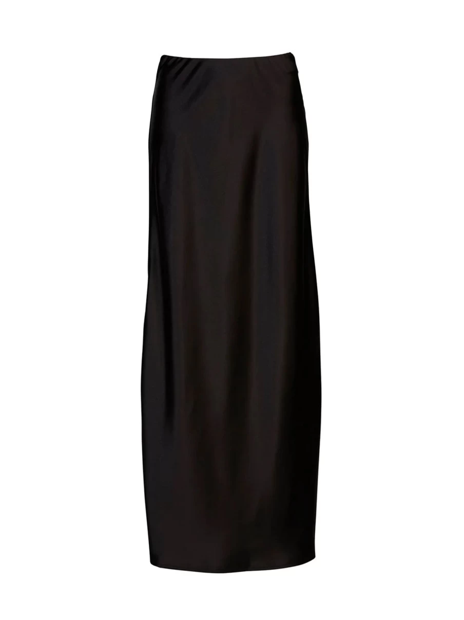 Wholesale Ena Pelly Logan Satin Maxi Skirt, Black | Ena Pelly