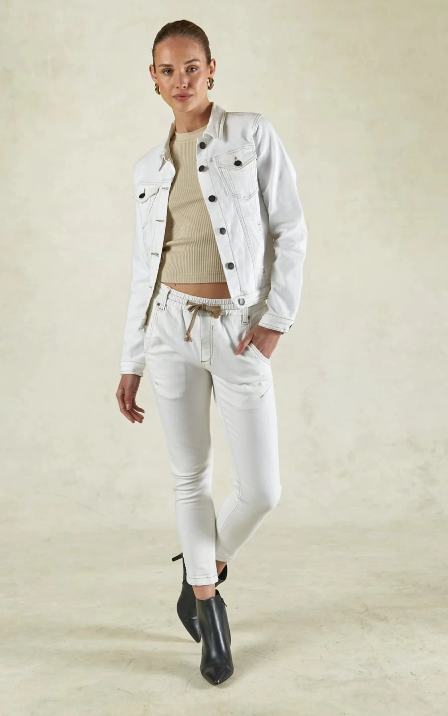 Online Dricoper Active Denim Jean, White | Dricoper