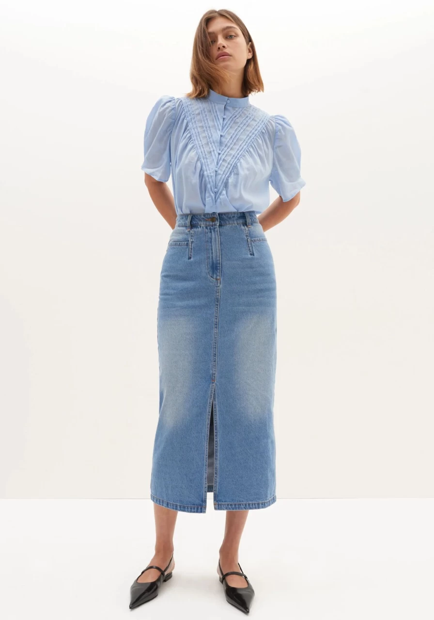New Morrison Blanca Denim Skirt, Blue | Morrison