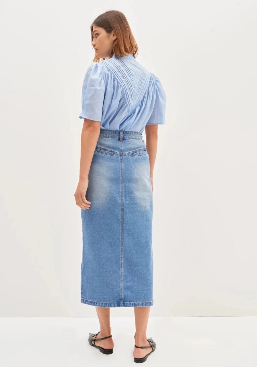 New Morrison Blanca Denim Skirt, Blue | Morrison