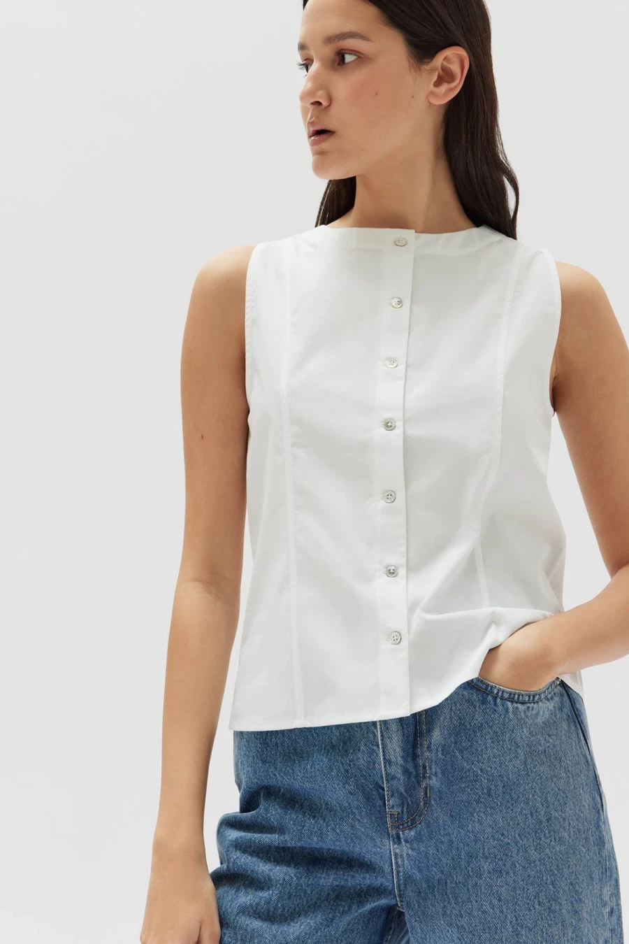 Clearance Assembly Label Alice Top, White | Assembly Label