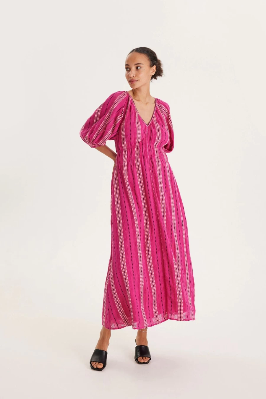 Wholesale Summery Copenhagen Bella Long Dress, Pink | Summery Copenhagen