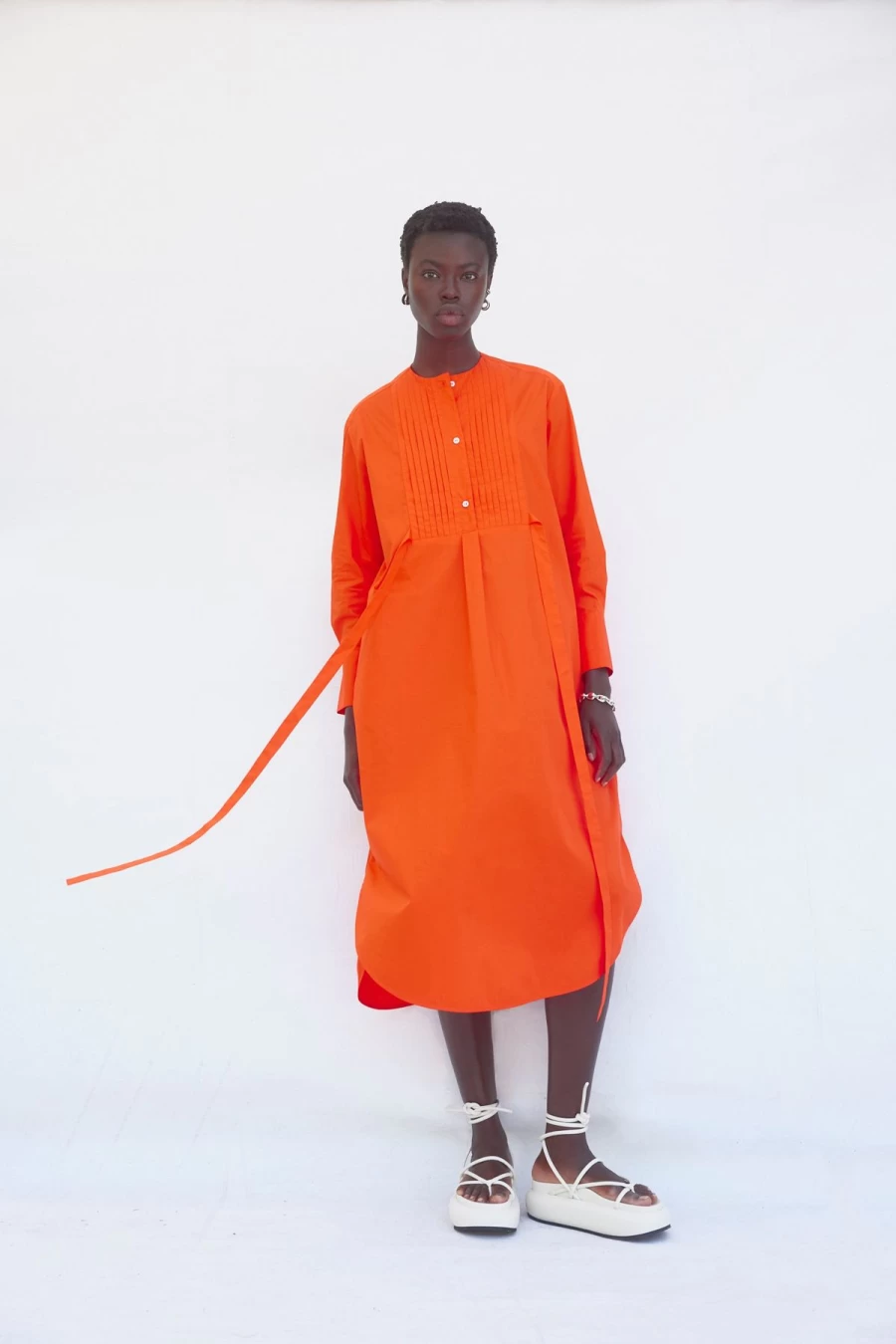 Clearance Foemina Kitty Dress, Coral | Foemina