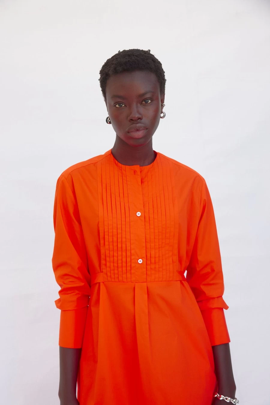 Clearance Foemina Kitty Dress, Coral | Foemina