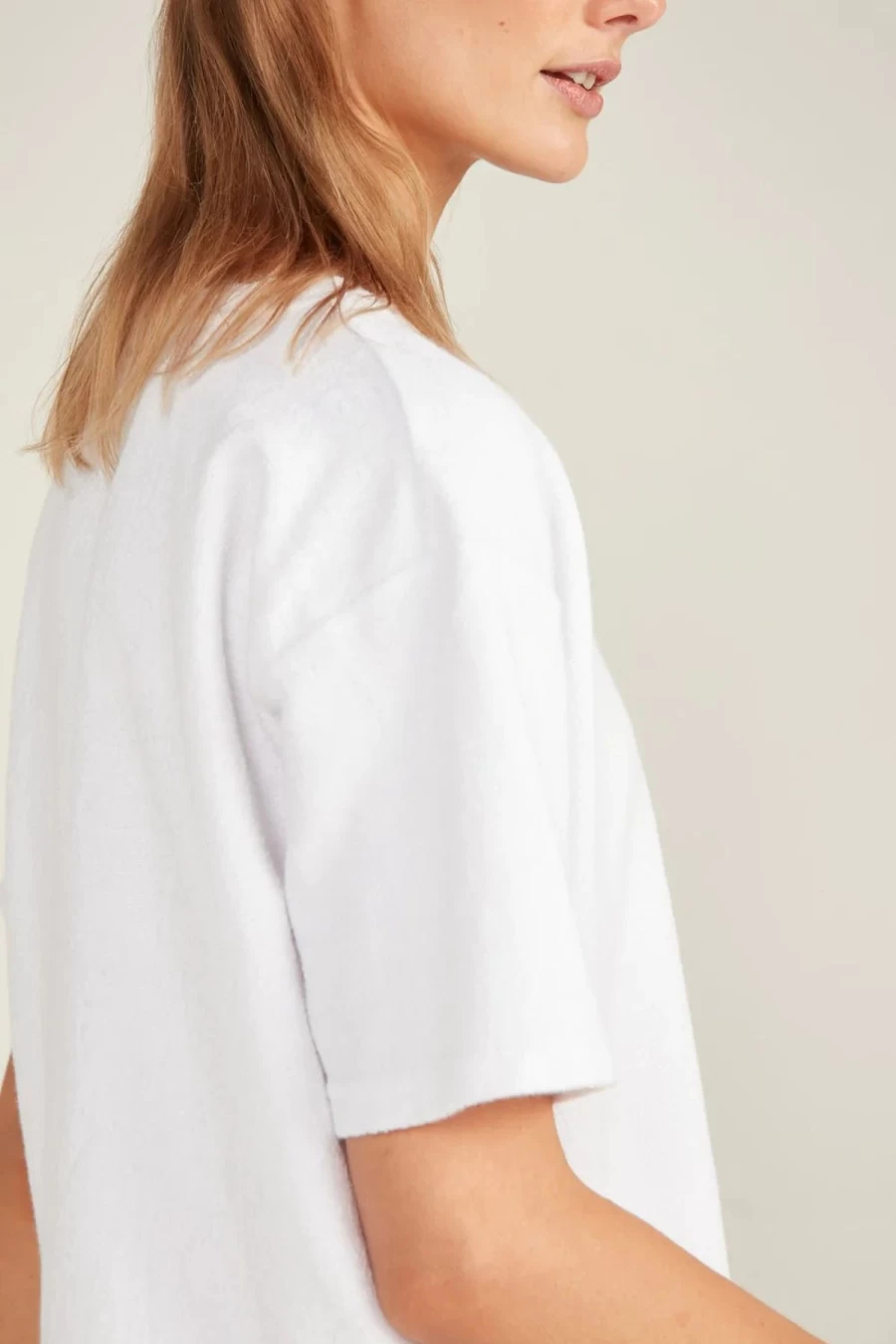 New Primness Terry Tee, Banc | Primness