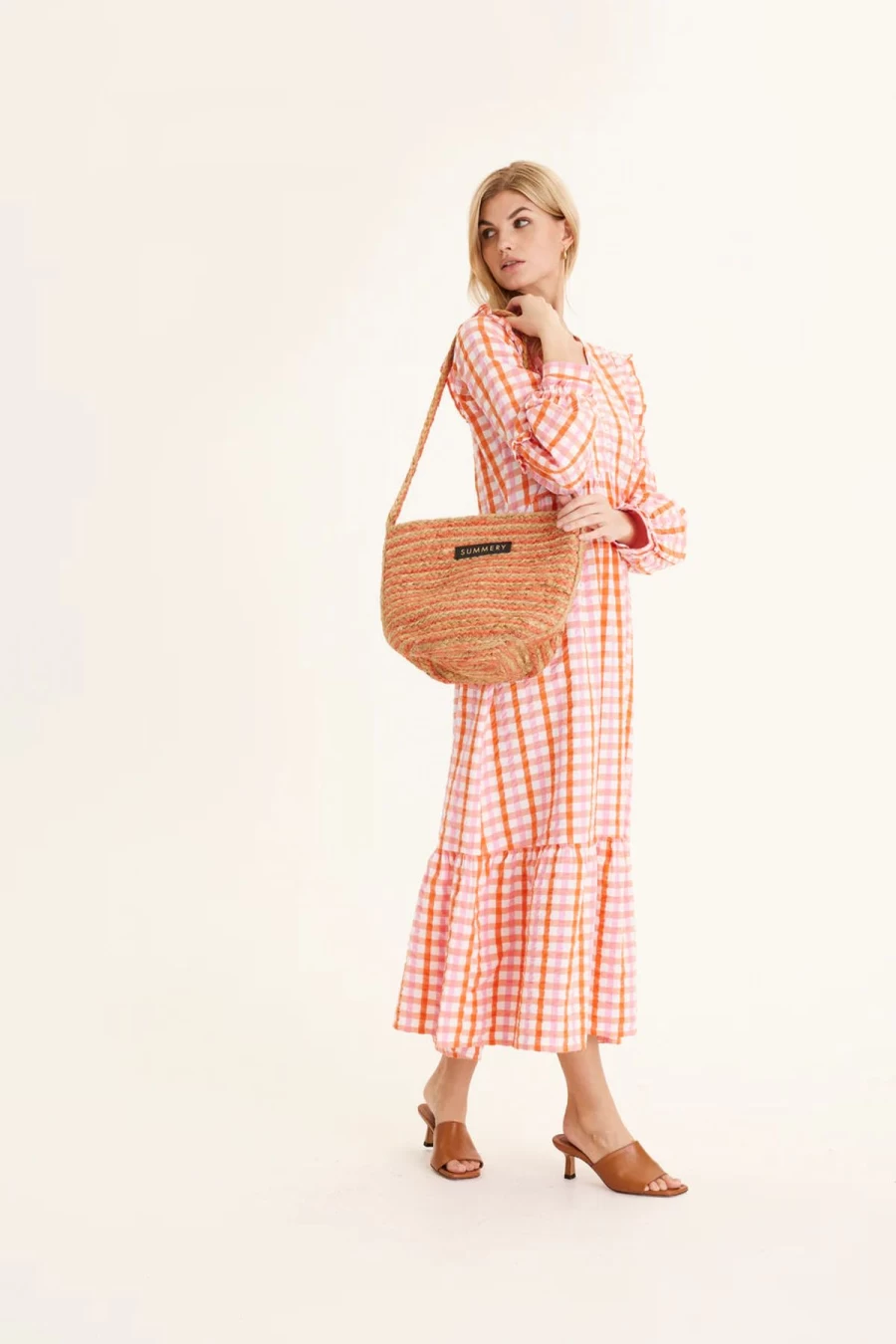 Wholesale Summery Copenhagen Vivienne Jute Bag, Dusty Orange | Summery Copenhagen