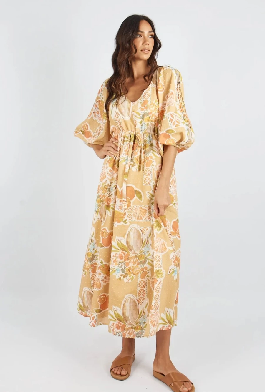 New Girl and The Sun Cameo Maxi Dress, Tropical Print | Girl And The Sun
