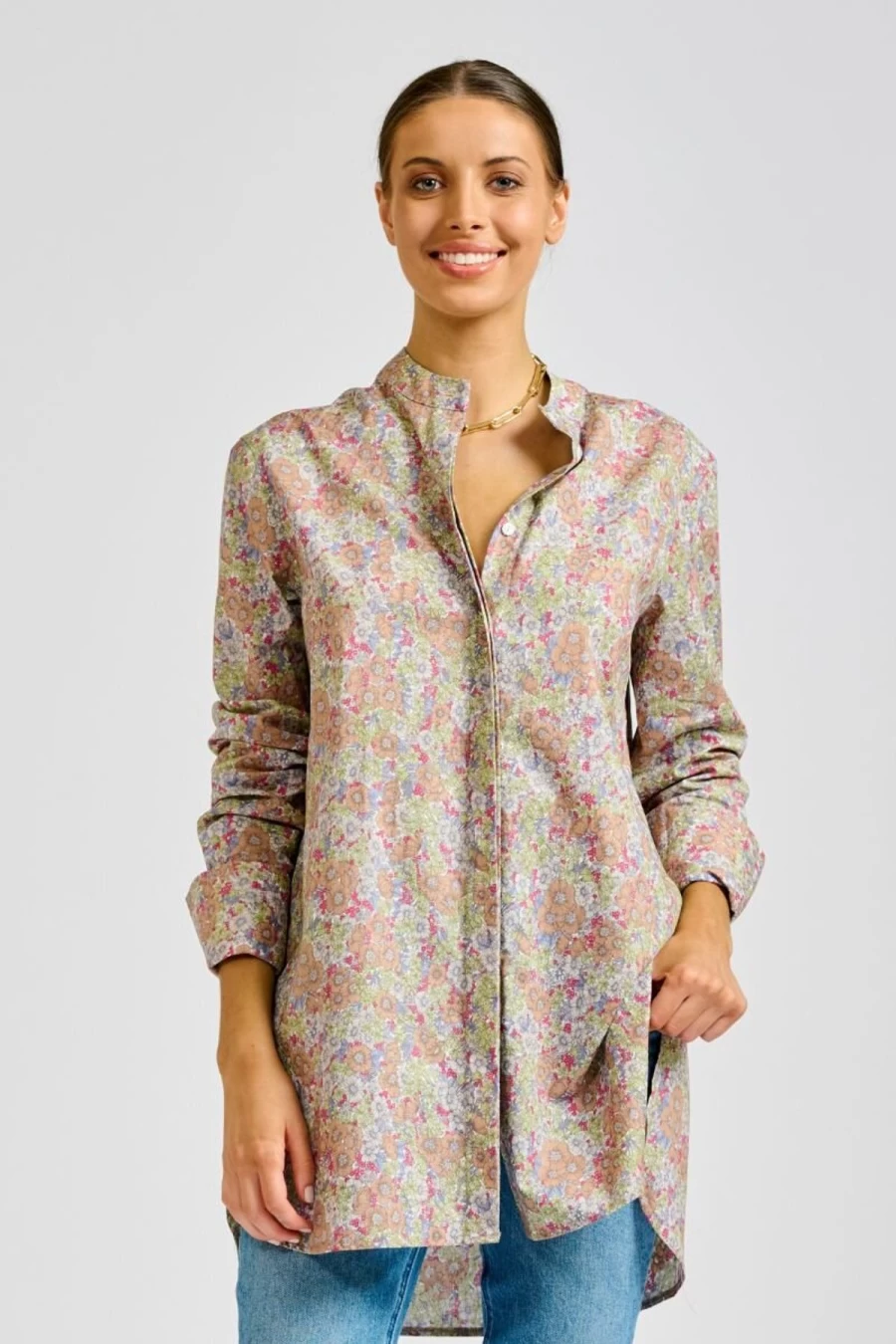 Clearance Shirty Claudia Grandpop Shirt, Floral | Shirty
