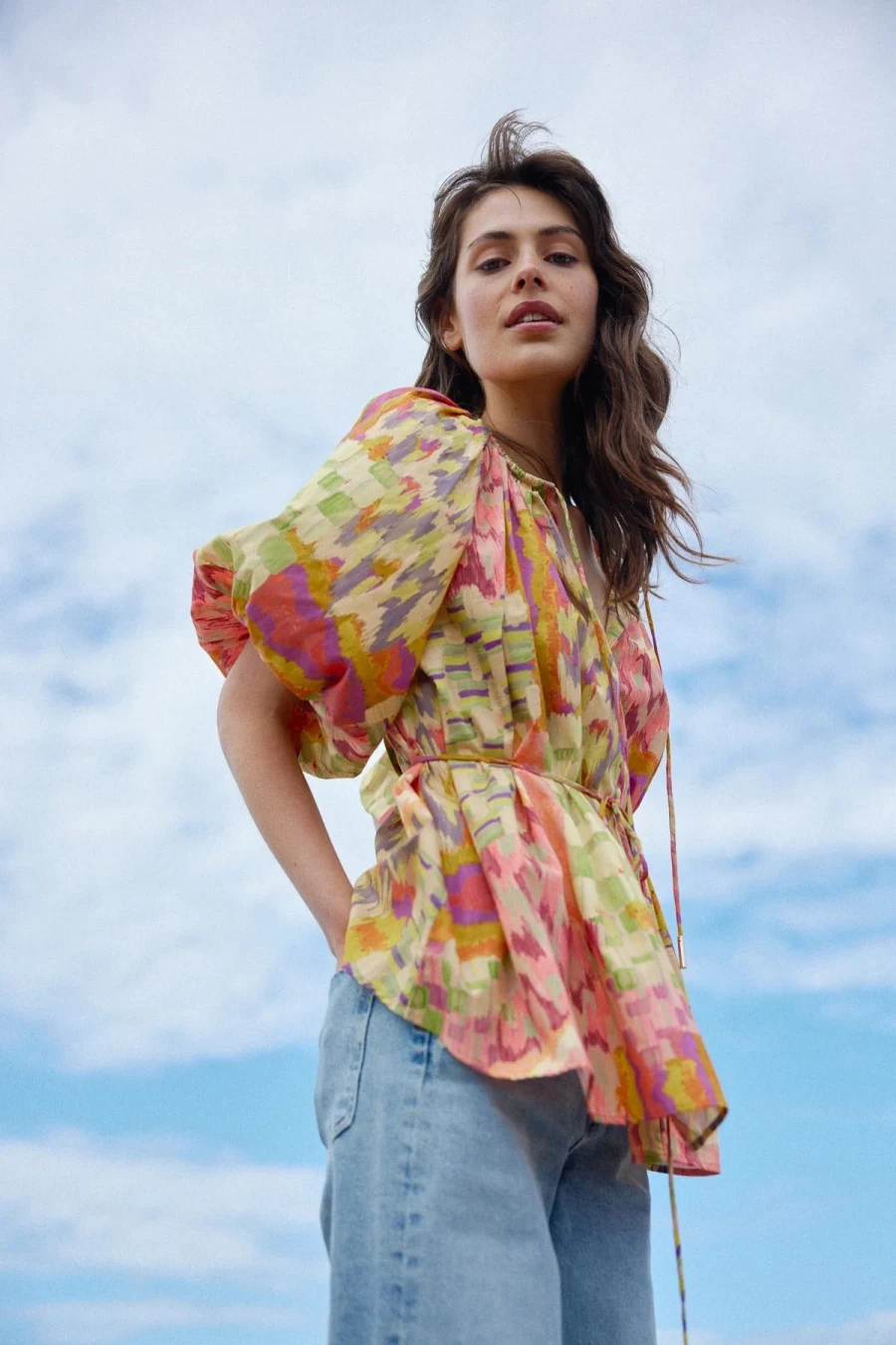 Best Kinney Miami Top, Painterly Patchwork | Kinney