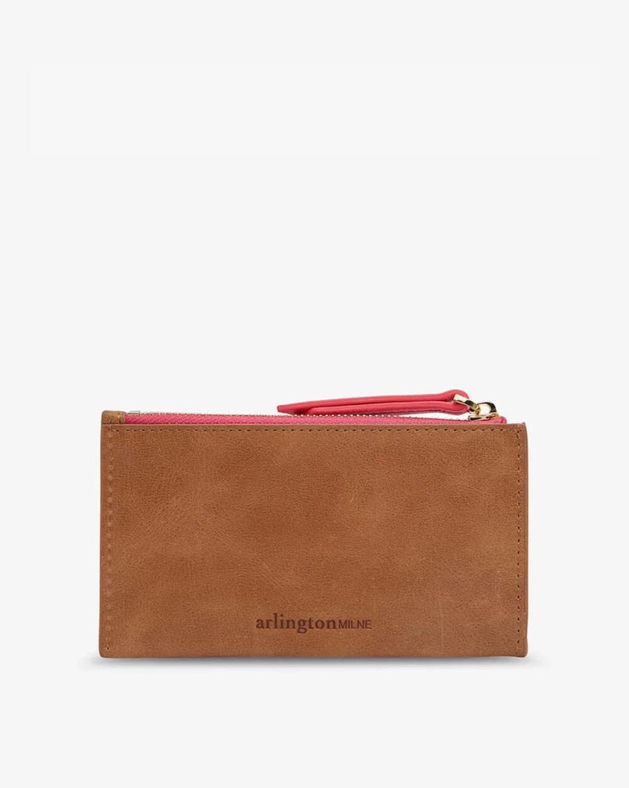 New Arlington Milne Compact Wallet, Vintage Tan | Arlington Milne