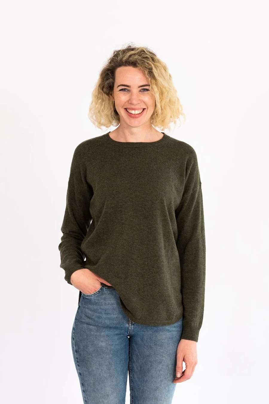 Online Bow & Arrow Khaki Swing Jumper With Katie & Millie Liberty Patches | Bow & Arrow
