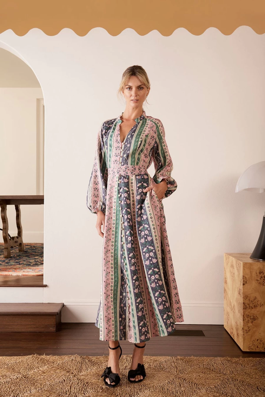 Hot The Dreamer Label Ayala Forest Ankle Dress, Green | The Dreamer Label