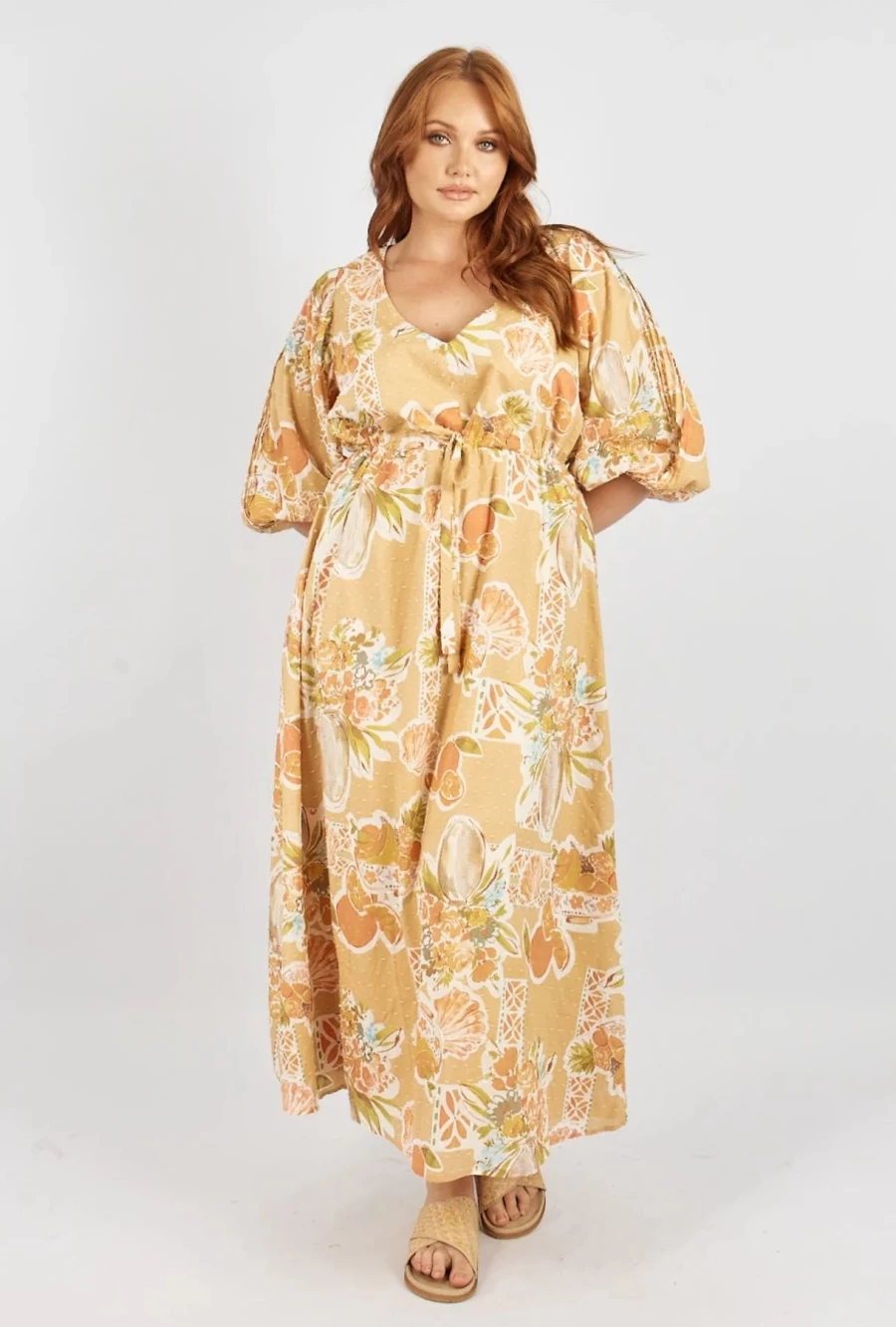 New Girl and The Sun Cameo Maxi Dress, Tropical Print | Girl And The Sun