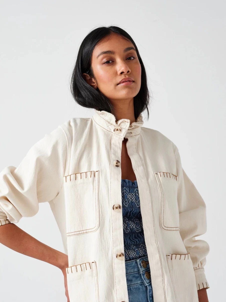 Hot Seventy + Mochi Pablo Jacket, Ecru | Seventy + Mochi