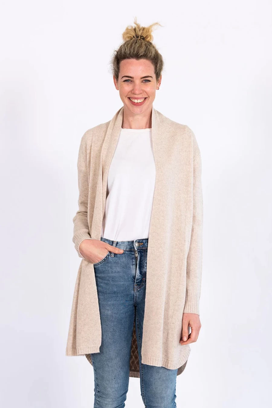 Wholesale Bow & Arrow Almond Cable Cardigan | Bow & Arrow