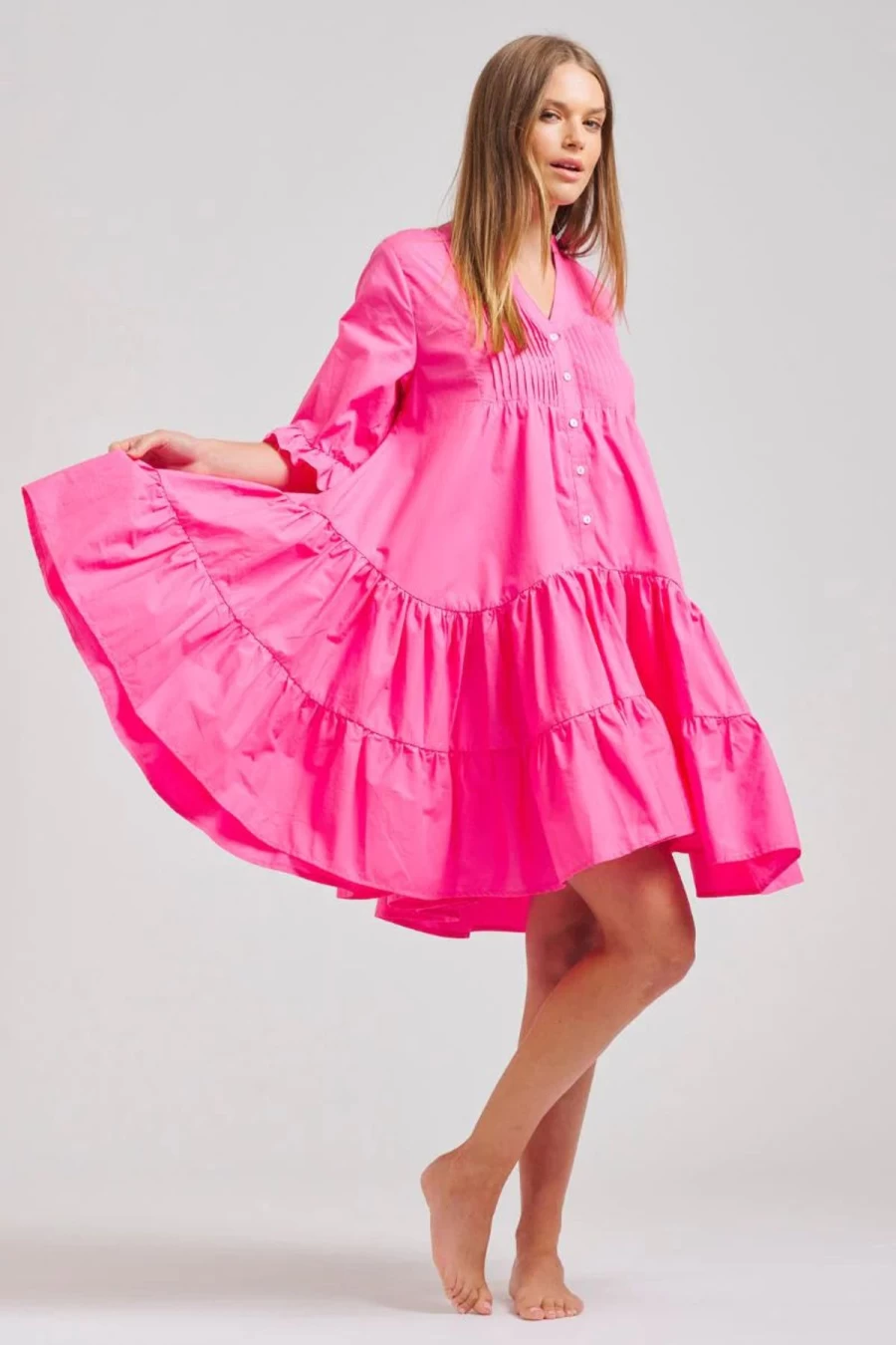 New Shirty Sindy Dress, Hot Pink | Shirty