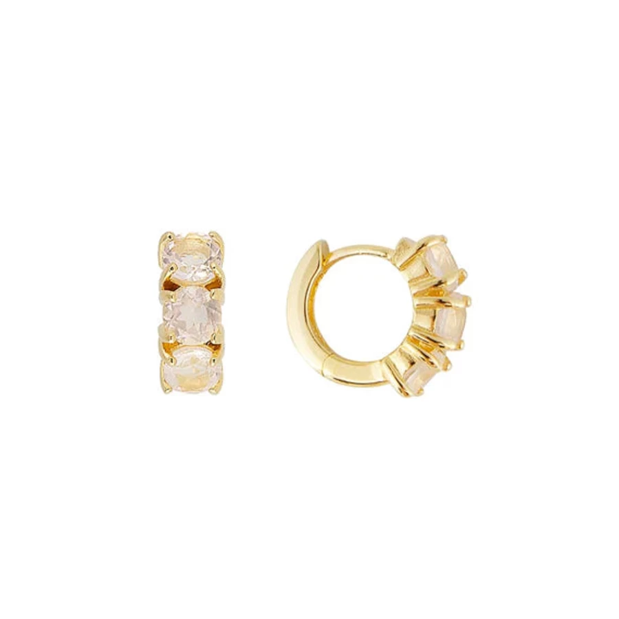 Wholesale Fairley Rose Quartz Huggies | Fairley