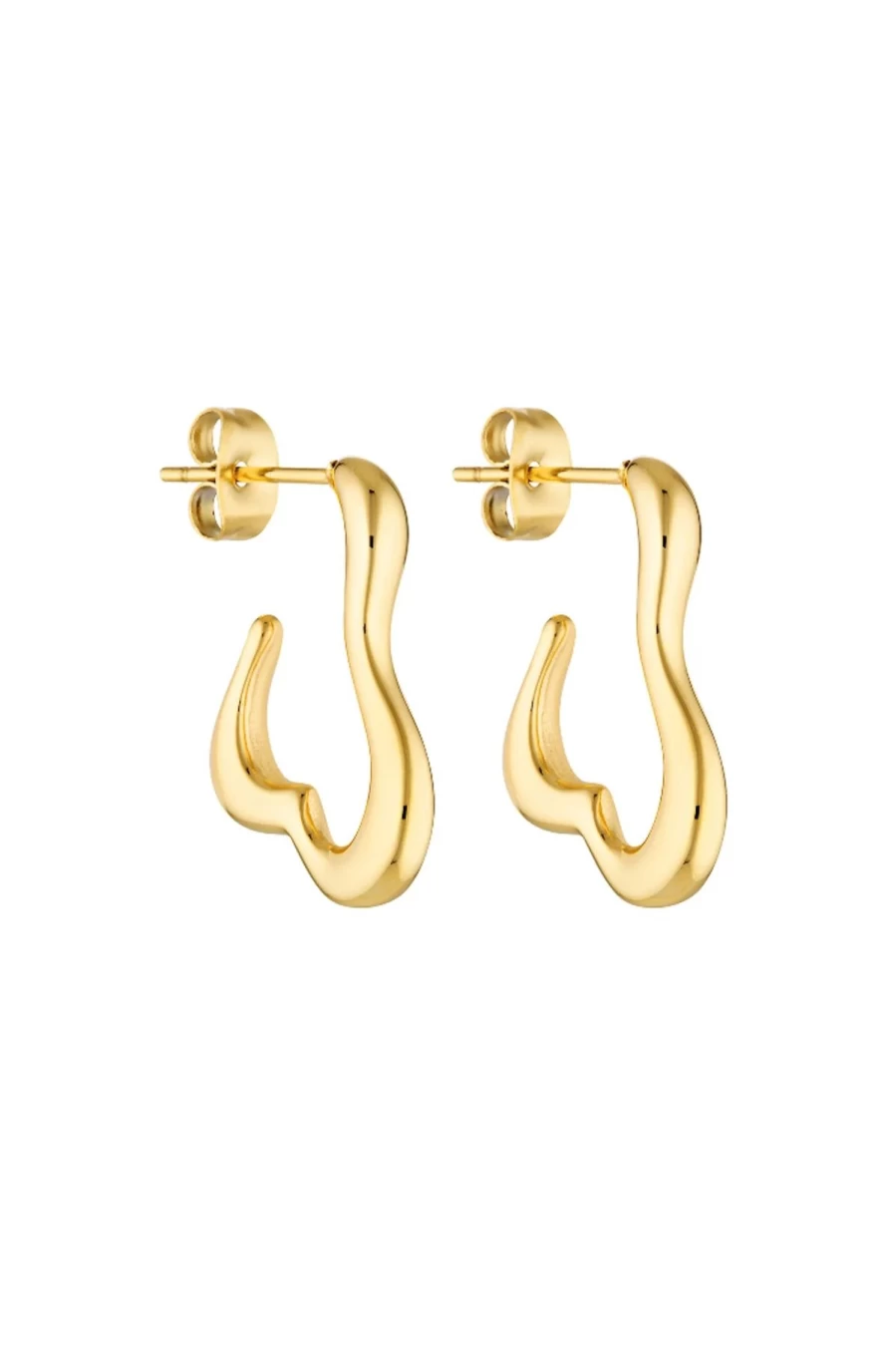 Clearance Porter Baby Bones Hoops, Gold | Porter