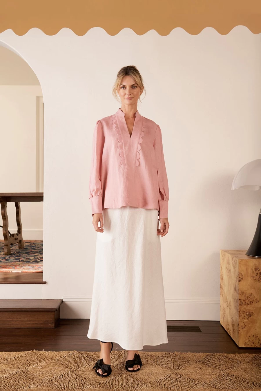 Hot The Dreamer Label Ruby Blouse, Blush | The Dreamer Label