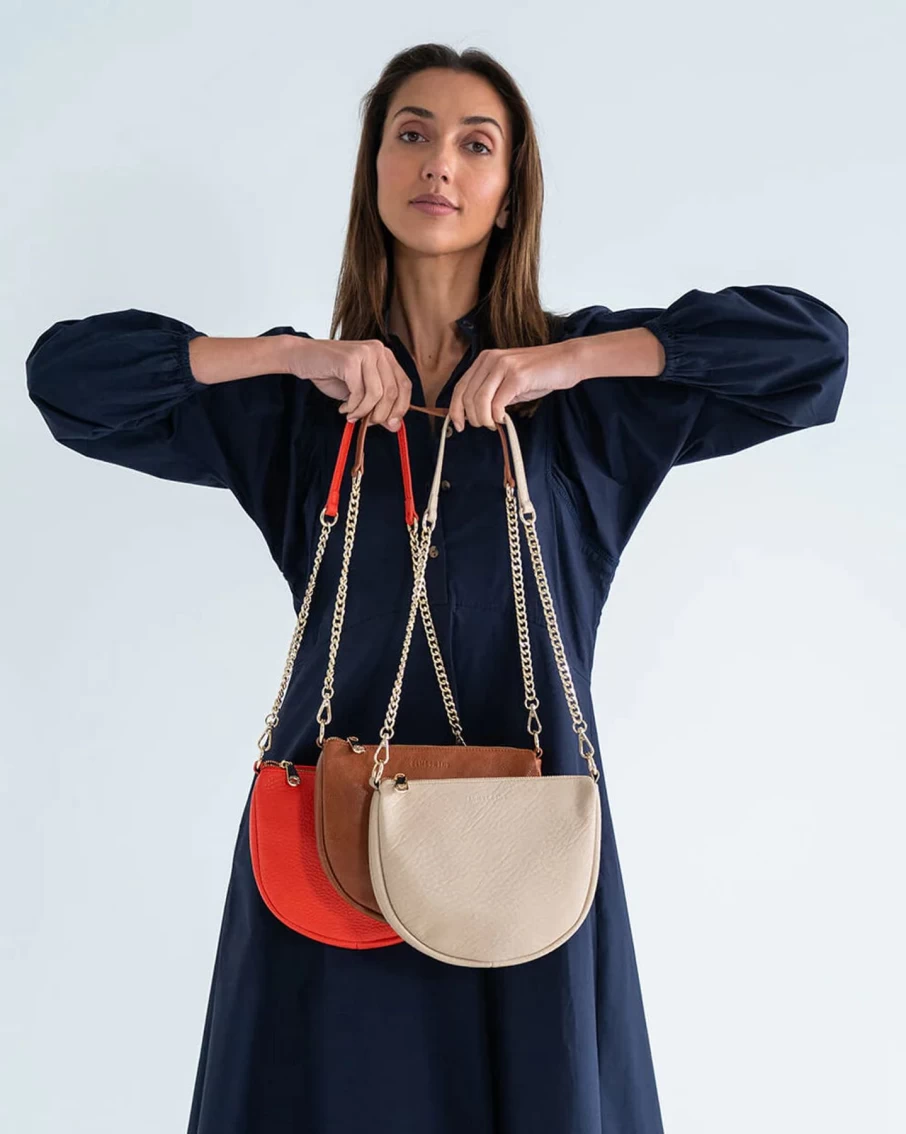 Hot Elms & King La Palma Cross Body Bag, Oyster | Elms & King
