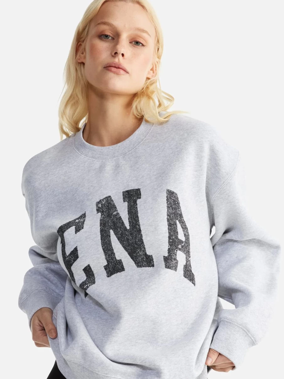 Clearance Ena Pelly Lilly Oversized Sweater, Mid Grey Marle | Ena Pelly